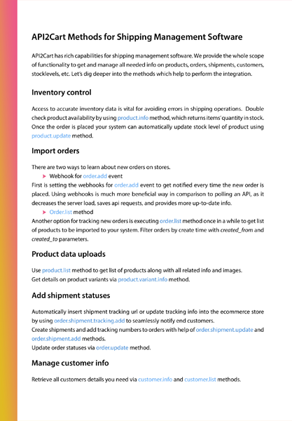 Shipping API Integration